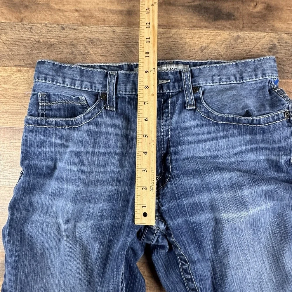 BKE‎ Jake Bootleg Blue Denim Jeans Button Zip 5-Pocket Design 31R